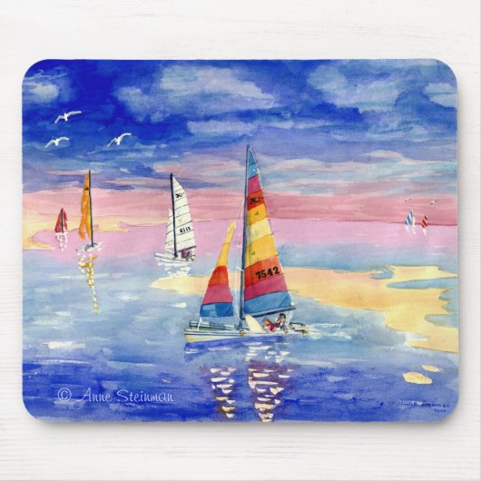 Hobie Katzen-Segelboote Mousepad (Vorne)