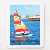 Hobie Segelboot in Jersey Mousepad (Vorne)