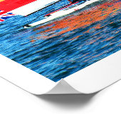 Hobie Segelboot in Jersey Poster (Ecke)
