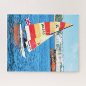 Hobie-Segelboot in Jersey Puzzle (Horizontal)
