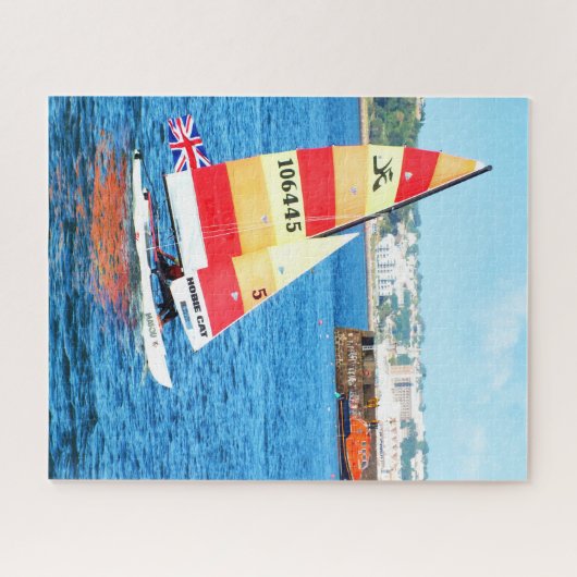 Hobie-Segelboot in Jersey Puzzle (Horizontal)