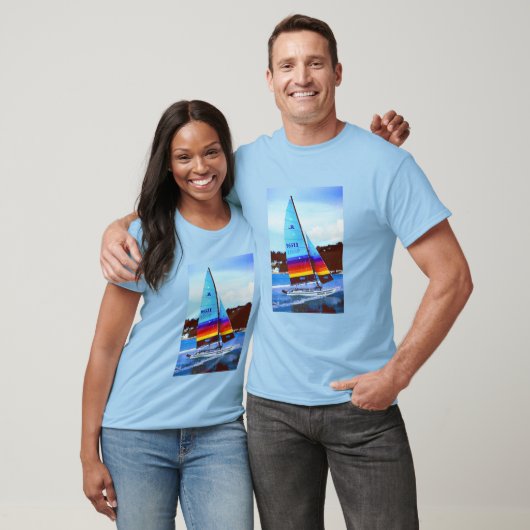 Hobie Segelboot in Jersey T-Shirt (Unisex)