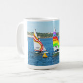 Hobie Segelboote in Jersey Kaffeetasse (Vorderseite Links)