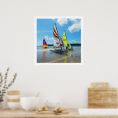 Hobie Segelboote in Jersey Poster (Küche)