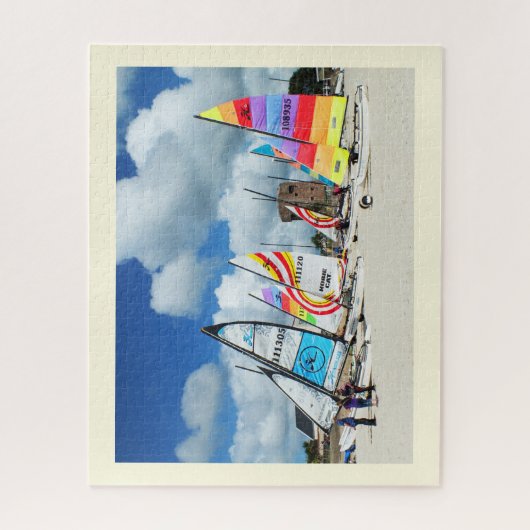 Hobies auf dem Strand Puzzle (Vertikal)