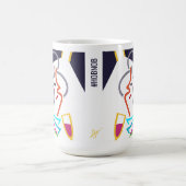 Hobnob Abstrakt Moderne Kunst Illustration Tasse (Mittel)