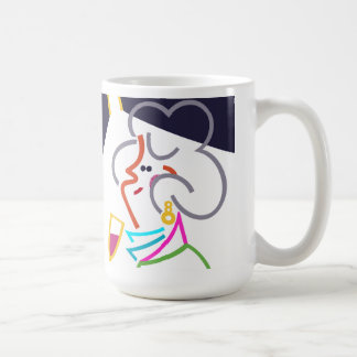 Hobnob Abstrakt Moderne Kunst Illustration Tasse