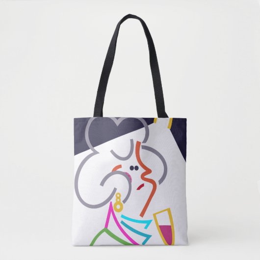 Hobnob Moderne Abstrakte Kunst Tanztasche Tasche (Vorderseite)