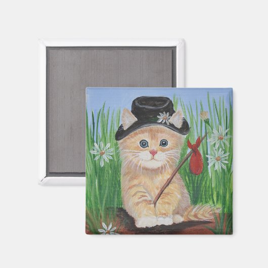 Hobo Cat Magnet (Vorderseite/Rückseite)