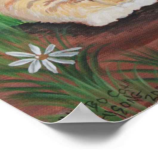 Hobo Cat Print Poster (Ecke)