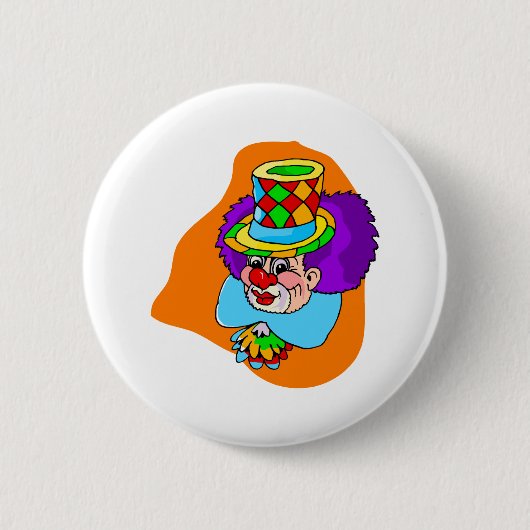 Hobo-Clown-Kopf Button (Vorderseite)