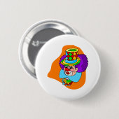 Hobo-Clown-Kopf Button (Vorne & Hinten)