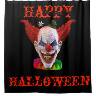 Hobo der schlechte Clown (glückliches Halloween) Duschvorhang