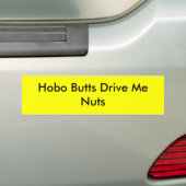 Hobo-Hintern fahren mich Nuts Autoaufkleber (Auf Auto)