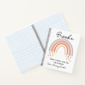 Hobo Regenbogen personalisiert Notizblock (Innenseite)