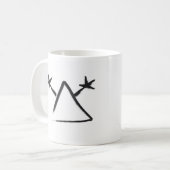 Hobo signiert "Hier lebt ein Mann mit einer Waffe. Kaffeetasse (Vorderseite Links)