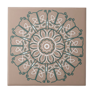 Hobo Single Lace Beige Design Keramik Tile Fliese