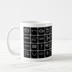 Hobo-Zeichen und Symbole mit Bedeutungen Reihen #2 Kaffeetasse