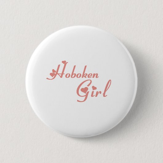Hoboken Girl T-Shirts Button (Vorderseite)