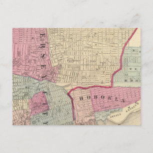 Hoboken, Jersey City Postkarte