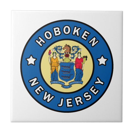 Hoboken New Jersey Fliese (Vorderseite)