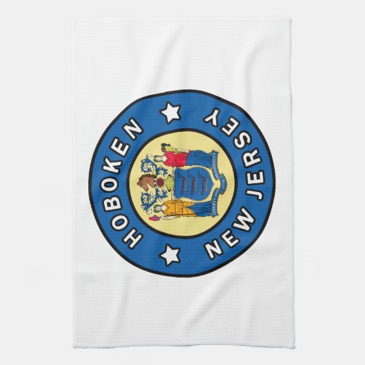 Hoboken New Jersey Geschirrtuch (Vertikal)