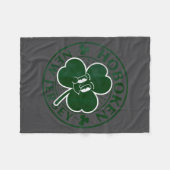 Hoboken New Jersey Irish Shamrock Nj Retro Souveni Fleecedecke (Vorderseite (Horizontal))