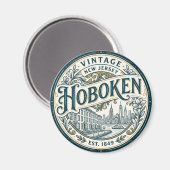 Hoboken New Jersey Magnet (Vorderseite/Rückseite)