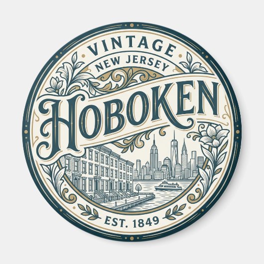 Hoboken New Jersey Magnet (Vorne)