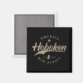 Hoboken New Jersey Magnet (Vorderseite/Rückseite)
