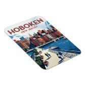 Hoboken New Jersey Magnet (Rechte Seite)