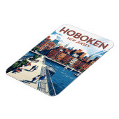 Hoboken New Jersey Magnet (Linke Seite)