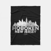 Hoboken New Jersey Nj _ Skyline Fleecedecke (Vorderseite)