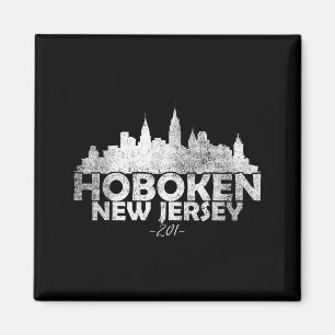 Hoboken New Jersey Nj _ Skyline Magnet