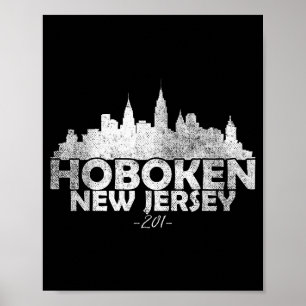 Hoboken New Jersey Nj _ Skyline Poster