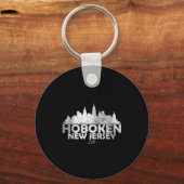 Hoboken New Jersey Nj _ Skyline Schlüsselanhänger (Vorderseite)