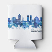Hoboken New Jersey Skyline Blue Dosenkühler (Rückseite)