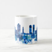 Hoboken New Jersey Skyline Blue Kaffeetasse (Mittel)