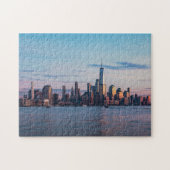 Hoboken, New Jersey Skyline während des Sonnenunte Puzzle (Horizontal)