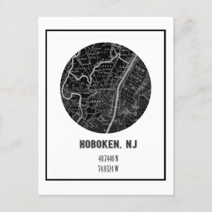 Hoboken New Jersey Vintage Karte