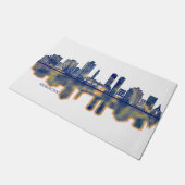 Hoboken-Skyline Fußmatte (Schrägansicht)