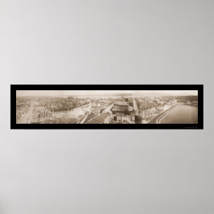 Hoboken Weehawken NJ Foto 1909 Poster