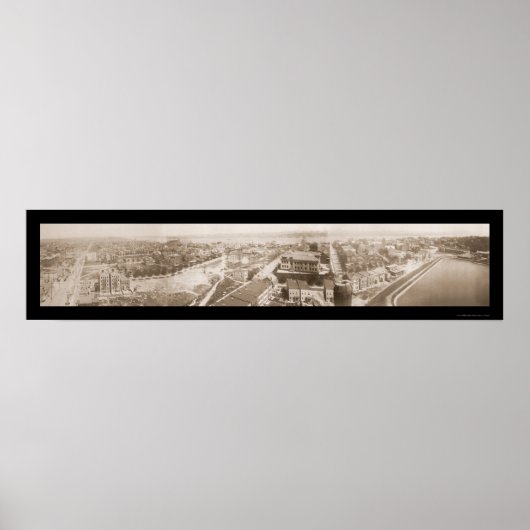 Hoboken Weehawken NJ Foto 1909 Poster (Vorne)