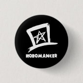 Hobomancer Hobo-Zeichen-Knopf Button (Vorderseite)