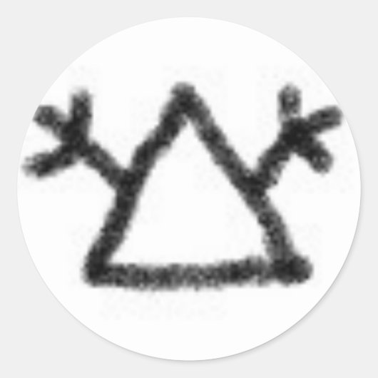 HoboSigns Runder Aufkleber (Vorderseite)