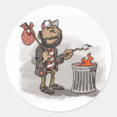 Hobozentralaufkleber Runder Aufkleber (Vorderseite)