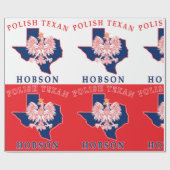 Hobson Polish Texan Geschenkpapier (Flach)