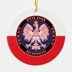 Hobson Polish Texan Keramik Ornament