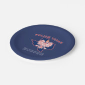 Hobson Polish Texan Pappteller (Schrägansicht)
