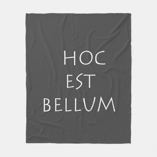 Hoc est bellum fleecedecke (Vorderseite)